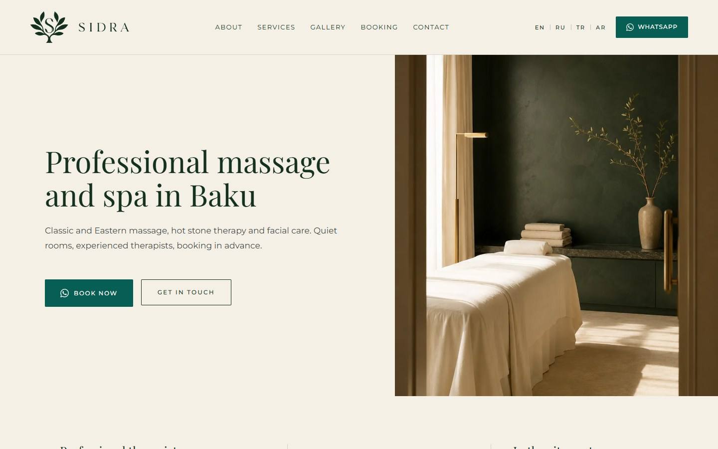 Spa studios in Baku